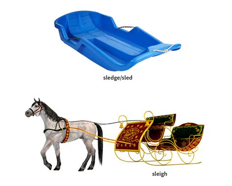 sledge or sled.